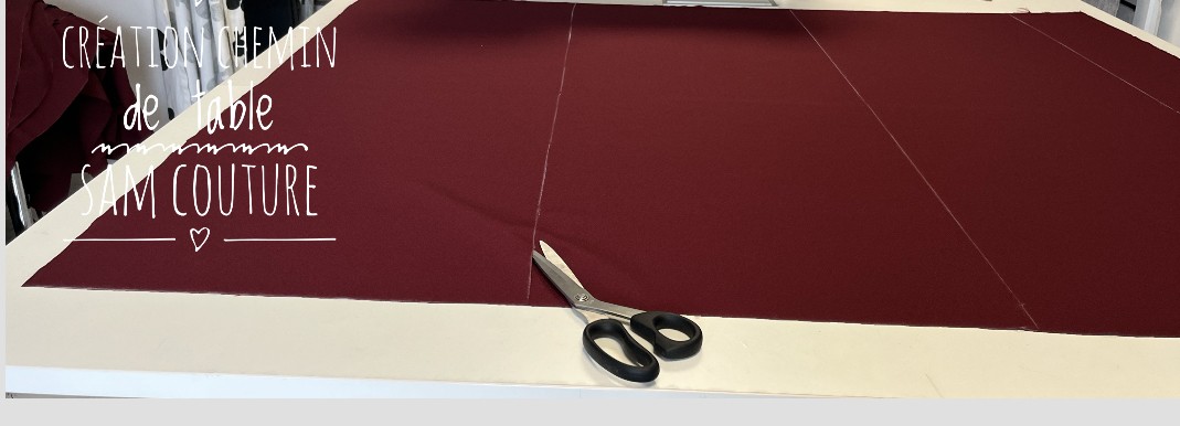 Création de chemin de table avec flocage